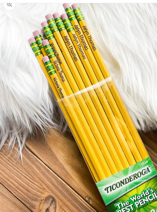 Engraved Personalized Pencils