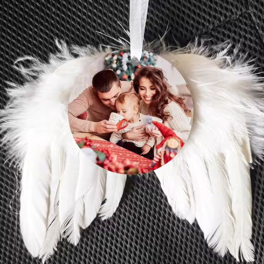 Angel Wing Christmas Ornaments